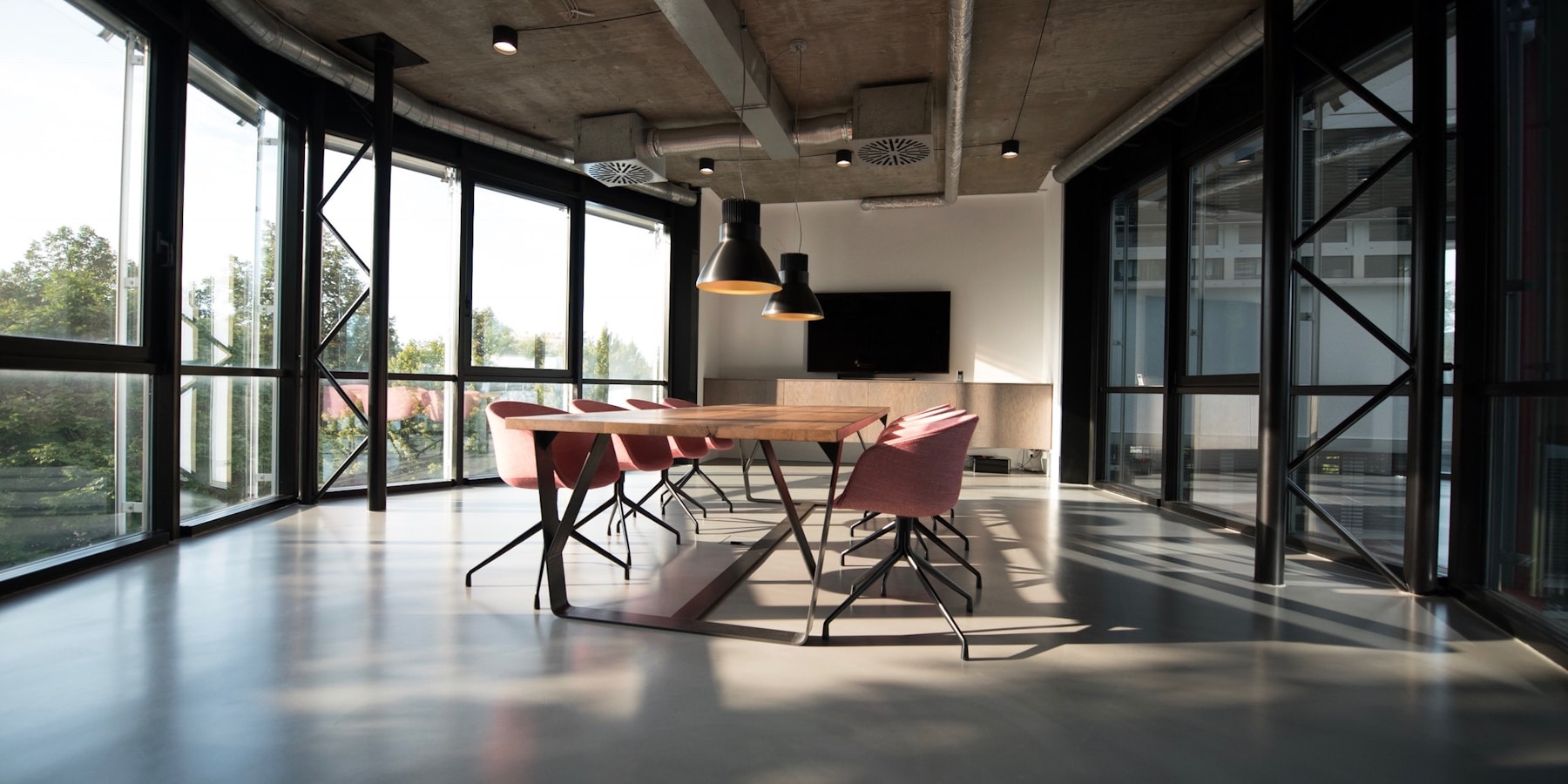 Modern office workspace